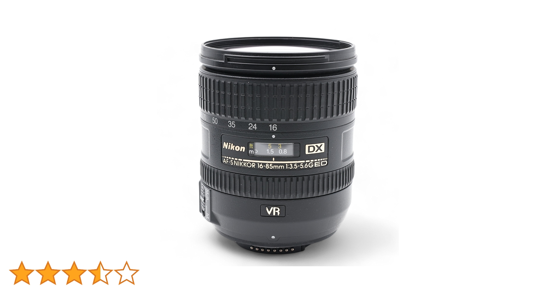 ★極上品★ Nikon DX 16-85mm f3.5-5.6 6G ED VR Nikkor AFS DX 3,5-5,6/16-85mm G ED VR noir : Amazon.fr: High-Tech